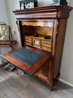 Antiek secretaire bureau mahoniehout, Huis en Inrichting, Ophalen, Gebruikt, 100 tot 150 cm, Met lade(s)