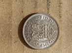 Uk sixpence 1945 zilver, Postzegels en Munten, Munten | Europa | Niet-Euromunten, Ophalen of Verzenden, Overige landen, Zilver