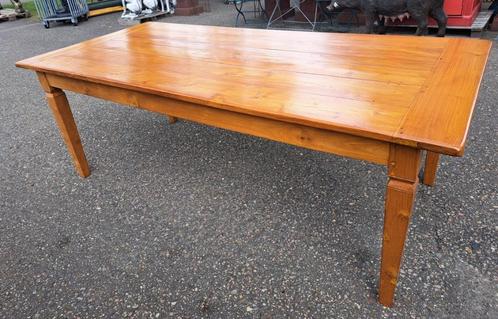 Zeer mooie kersenhouten eettafel 220 x 100 x 78 cm top tafel, Antiek en Kunst, Antiek | Meubels | Tafels, Ophalen