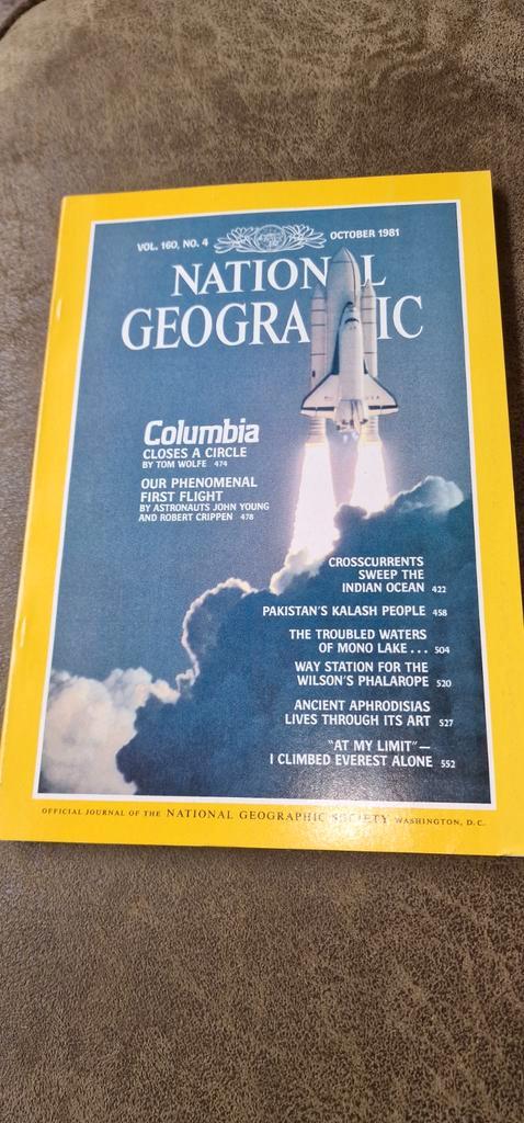 National Geographic 1981 - Space Shuttle Columbia, Boeken, Tijdschriften en Kranten, Gelezen, Wetenschap en Natuur, Ophalen of Verzenden