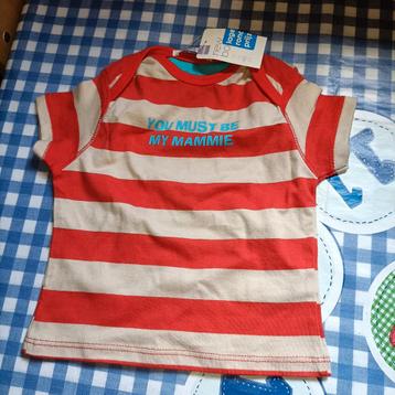 Baby t-shirt met tekst "You must be my mammie" beschikbaar voor biedingen