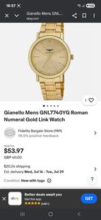 Te Koop Gianello Horloge, Overige merken, Staal, Staal, Polshorloge