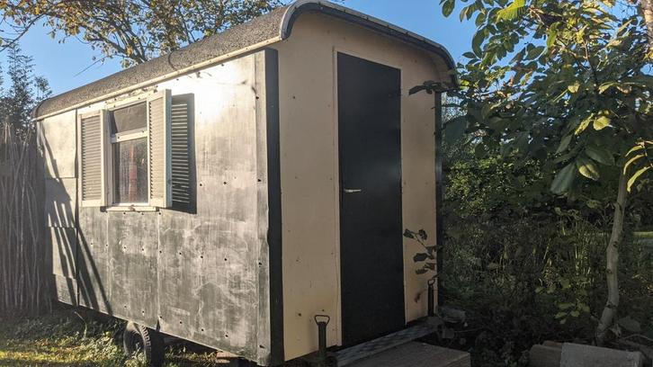 Pipowagen, Tuin en Terras, Tuinhuizen, Gebruikt, Overige typen, 250 tot 500 cm, 200 tot 400 cm, 2 ramen, Ophalen