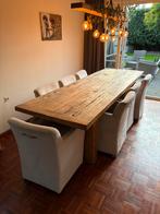 Eetkamer tafel, Huis en Inrichting, Ophalen, Eikenhout, 200 cm of meer, 50 tot 100 cm