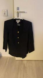 2- delig dames pak zwart Colbert en rok Blauw, Kleding | Dames, Jasjes, Kostuums en Pakken, Kostuum of Pak, Blauw, Zo goed als nieuw