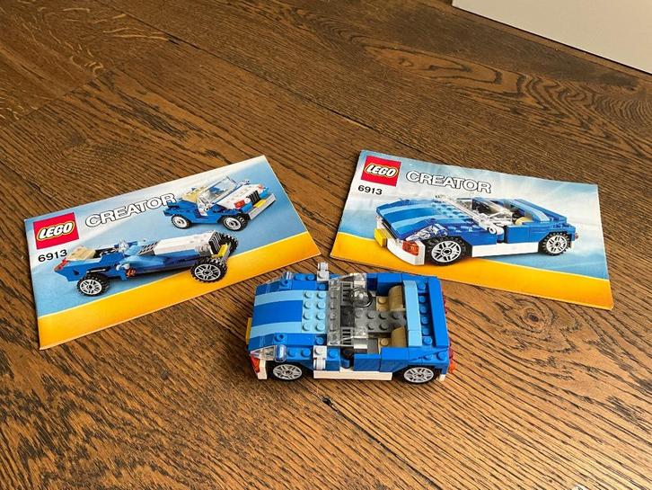 Lego Creator – Blauwe Sportwagen (6913) – Compleet!, Kinderen en Baby's, Speelgoed | Duplo en Lego, Zo goed als nieuw, Lego, Complete set