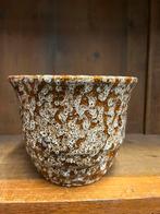 Prachtige bruingespikkelde pot ,jopeko keramiek? ,zware pot, Antiek en Kunst, Antiek | Keramiek en Aardewerk, Ophalen of Verzenden