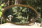 Brocante - Stoere ovale spiegel!, Huis en Inrichting, Woonaccessoires | Spiegels, Gebruikt, Ophalen, Ovaal