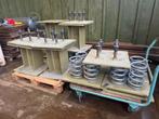 4 stuks zware geveerde steunpoten., Ophalen, Gebruikt, ., .
