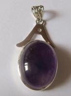 Koopje! Royale zilveren hanger amethist cabouchon . incl ver, Verzenden, Paars, Zo goed als nieuw, Met edelsteen