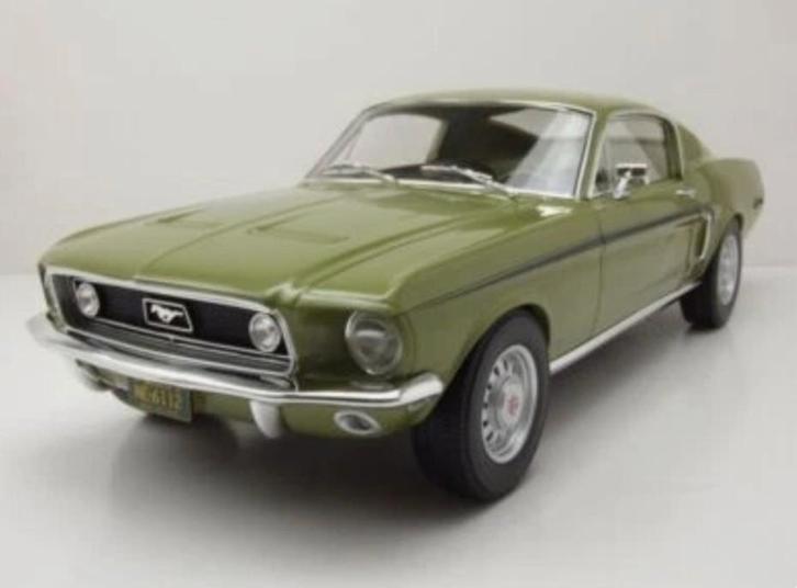 1:12 Ford Mustang Fastback GT uit 1968 Groen Norev, Hobby en Vrije tijd, Modelauto's | 1:5 tot 1:12, Nieuw, Auto, 1:9 t/m 1:12