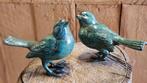 VOGELS / set / brons / MUSSEN / tuinbeeld / groen