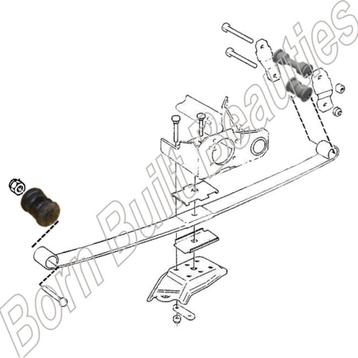 Achteras bussen voor de Volvo 343, 345, 340 en 360