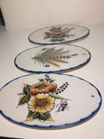 3 antieke wandtegels van Woudsend, Antiek en Kunst, Antiek | Wandborden en Tegels, Verzenden