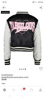 Coolcat baseball jacket zomer Jenny zwart, Kinderen en Baby's, Ophalen of Verzenden, Zo goed als nieuw, Meisje, Jas