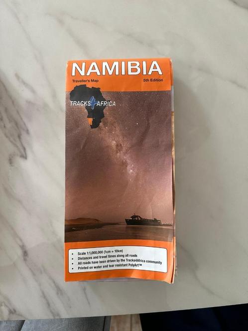 Wegenkaart - Landkaart Namibia Namibië 17 euro vaste prijs, Boeken, Reisgidsen, Zo goed als nieuw, Europa, Ophalen of Verzenden