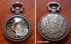 hanger/medaillon in horloge vorm met glasbescherming, Verzenden, Zo goed als nieuw, Goud, Overige materialen