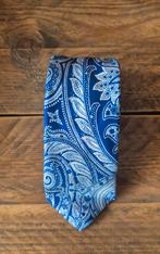 Blauwe Paisley Profuomo stropdas 100% zijde, Kleding | Heren, Stropdassen, Blauw, Ophalen of Verzenden, Met patroon, Profuomo