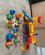 Fisher Price Little People Garage + Voertuigen, Ophalen, Gebruikt, Auto of Voertuig, Met geluid