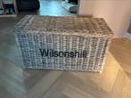 Grote rieten opbergkist, Huis en Inrichting, Woonaccessoires | Schalen en Manden, Ophalen, Gebruikt, Mand, Riet