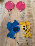 Houten wanddecoratie woezel en pip, Ophalen of Verzenden, Gebruikt