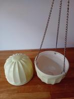 2 retro plantenhangers van keramiek, Ophalen