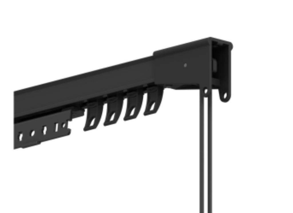 Kordbedienend rails op maat, Ophalen, Kordbedienent rails, schuine raam, zolderraam, 200 cm of meer, C