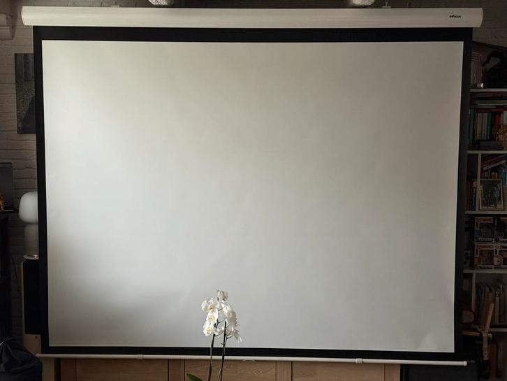 Infocus Beamerscherm - 240 x 180 cm kijkvlak, Audio, Tv en Foto, Projectieschermen, Gebruikt, Handmatig, Ophalen
