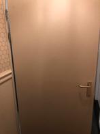 Twee opdek binnen deur met houtnerf wit, Ophalen, 80 tot 100 cm, Binnendeur, Zo goed als nieuw