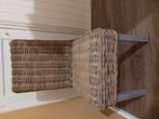 4 rieten stoelen, Huis en Inrichting, Ophalen, Gebruikt, Bruin, Twee