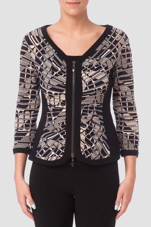 Ribkoff elegant jasje zwart beige dessin maat 38, Kleding | Dames, Jasjes, Kostuums en Pakken, Nieuw, Jasje, Maat 38/40 (M), Overige kleuren