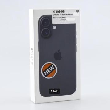 iPhone 16 128GB Zwart | Nieuw uit doos beschikbaar voor biedingen