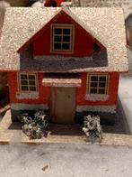 #kerst candycontainer putz huisje, Diversen, Kerst, T, Ophalen of Verzenden, Zo goed als nieuw, N