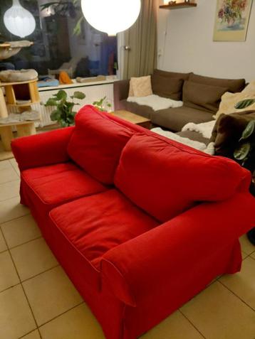 IKEA Ektorp GRATIS bank rode tweezitter alles wasbaar - afbeelding 1