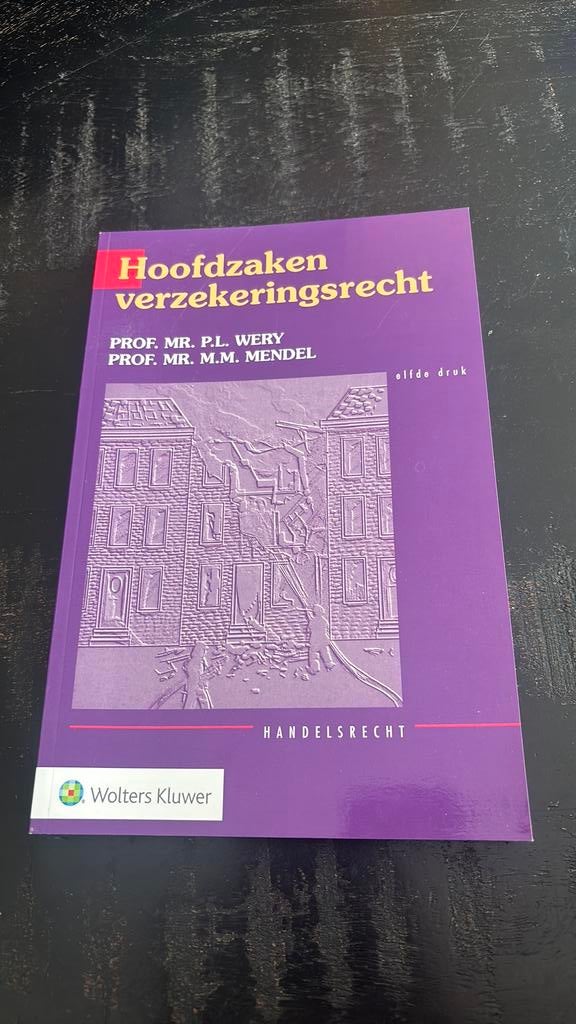 M.M. Mendel - Hoofdzaken verzekeringsrecht, Ophalen of Verzenden, M.M. Mendel; P.L. Wery, Natuurwetenschap