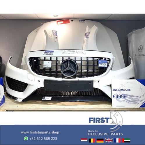 W205 AMG LINE Voorkop Mercedes C Klasse WIT FRONT onderdelen, Auto-onderdelen, Carrosserie en Plaatwerk, Bumper, Mercedes-Benz