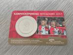 Kampioenschap penning Feyenoord 2017 BU coincard, Ophalen of Verzenden, Koningin Beatrix, Euro's