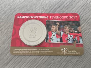 Kampioenschap penning Feyenoord 2017 BU coincard beschikbaar voor biedingen