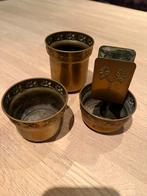 3 koperen potjes., Antiek en Kunst, Ophalen of Verzenden, Koper