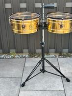 Pearl Elite Brass pro timbales - eerdaags te koop, Ophalen, Gebruikt, Trommel