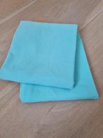 2 turquoise kussenslopen katoen, Ophalen of Verzenden, Tweepersoons, Blauw, Hoeslaken of Sloop