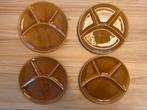 Vintage Fondueborden, Huis en Inrichting, Keuken | Servies, Ophalen, Overige typen, Overige stijlen, Glas