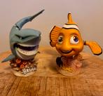 Originele Disney Finding Nemo Bobbleheads Nemo & Bruce (set), Ophalen of Verzenden, Overige figuren, Beeldje of Figuurtje