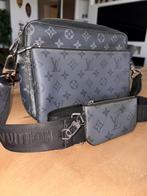 Louis Vuitton Triple Messenger Bag – Grijs/Zwart, Ophalen, Zo goed als nieuw, Grijs, Overige merken