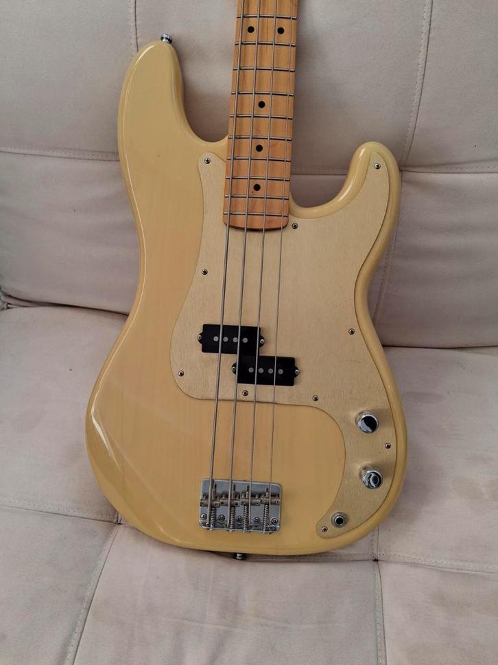 Fender Vintera 50s P-Bass + Seymour Duncan SPB-4, Muziek en Instrumenten, Snaarinstrumenten | Gitaren | Bas, Gebruikt, Elektrisch