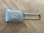 trolley Kipling gemarmerd beige op 2 wieltjes, Uitschuifbare handgreep, Gebruikt, Minder dan 50 cm, Ophalen of Verzenden