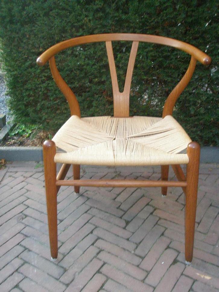 Deens design Arne Jacobsen stoelen, Huis en Inrichting, Stoelen, Gebruikt, Vier, Hout, Overige kleuren, Ophalen