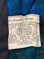 Zeldzaam Donegal Design Cape Poncho Mohair & Wol Blauw/Groen, Blauw, Ophalen of Verzenden, Zo goed als nieuw, H