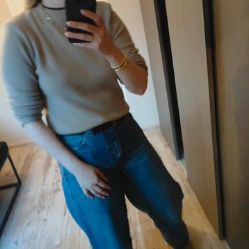 Beige bruin trui col dames M beschikbaar voor biedingen