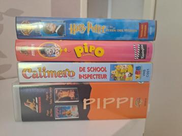 5 VHS videobanden: 2x Pippi, Pipo, Harry Potter, Calimero  beschikbaar voor biedingen